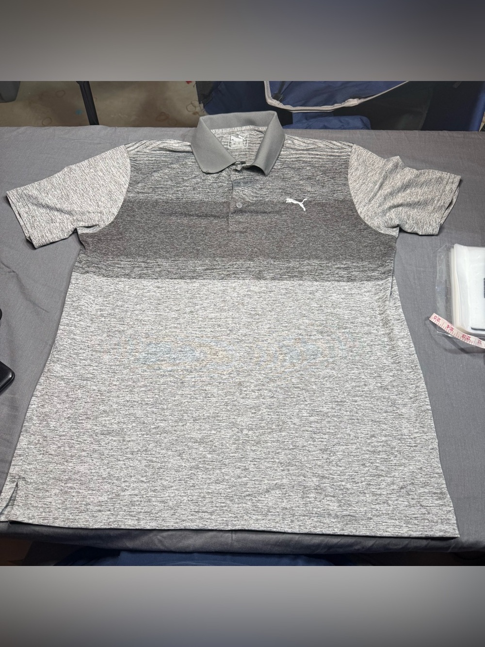 Puma Men’s Gray Ombre Performance Polo